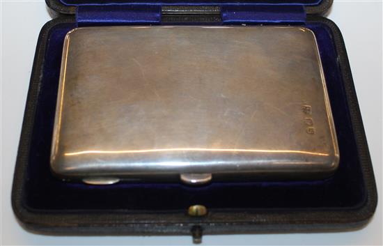 Sampson Mordan silver card case, boxed